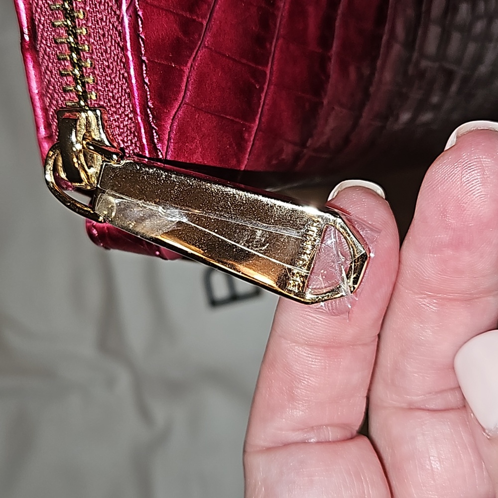 Brahmin Dixbury Satchel Pomegranate Melborne Leather Bag NWT and Long Strap - Picture 6 of 8